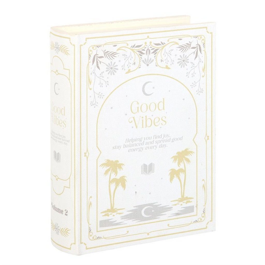 Good Vibes Book Shaped Storage Box