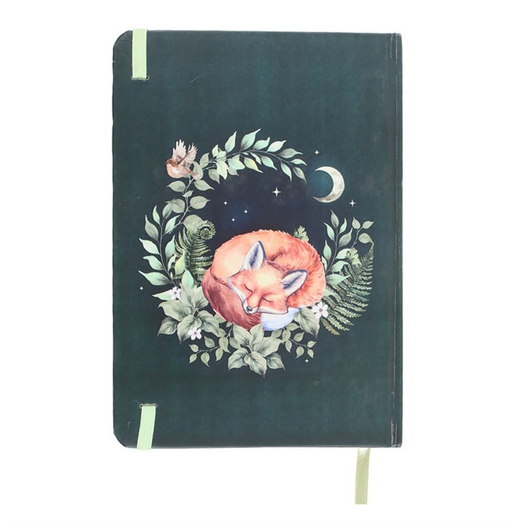 Floral Forest Sleeping Fox A5 Notebook