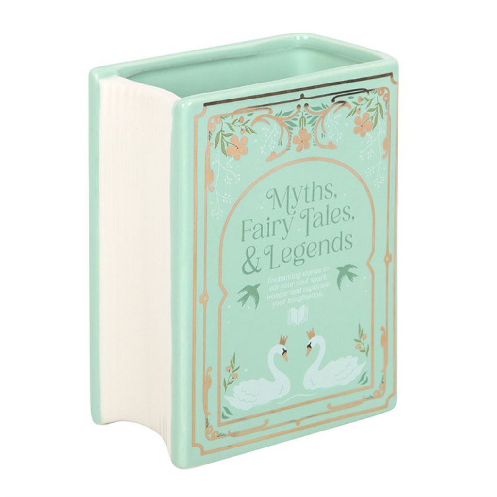 Myths, Fairy Tales & Legends Book Shaped Green Vase