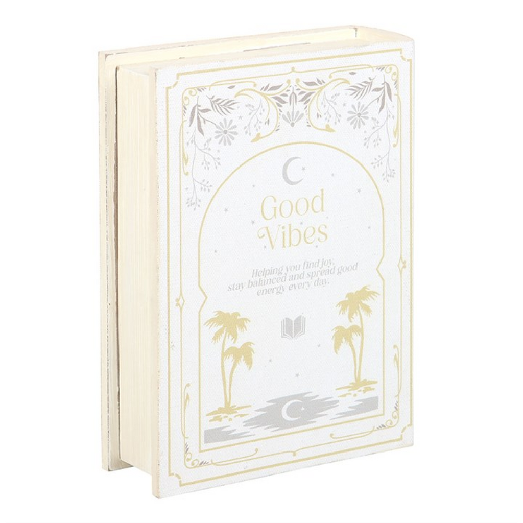 Good Vibes Book Shaped Storage Box
