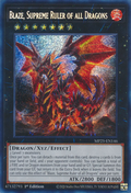 Yu-Gi-Oh! MP25-EN146 Blaze, Supreme Ruler of all Dragons - Prismatic Secret Rare