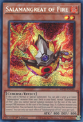 Yu-Gi-Oh!  MP25-EN144 Salamangreat of Fire - Prismatic Secret Rare