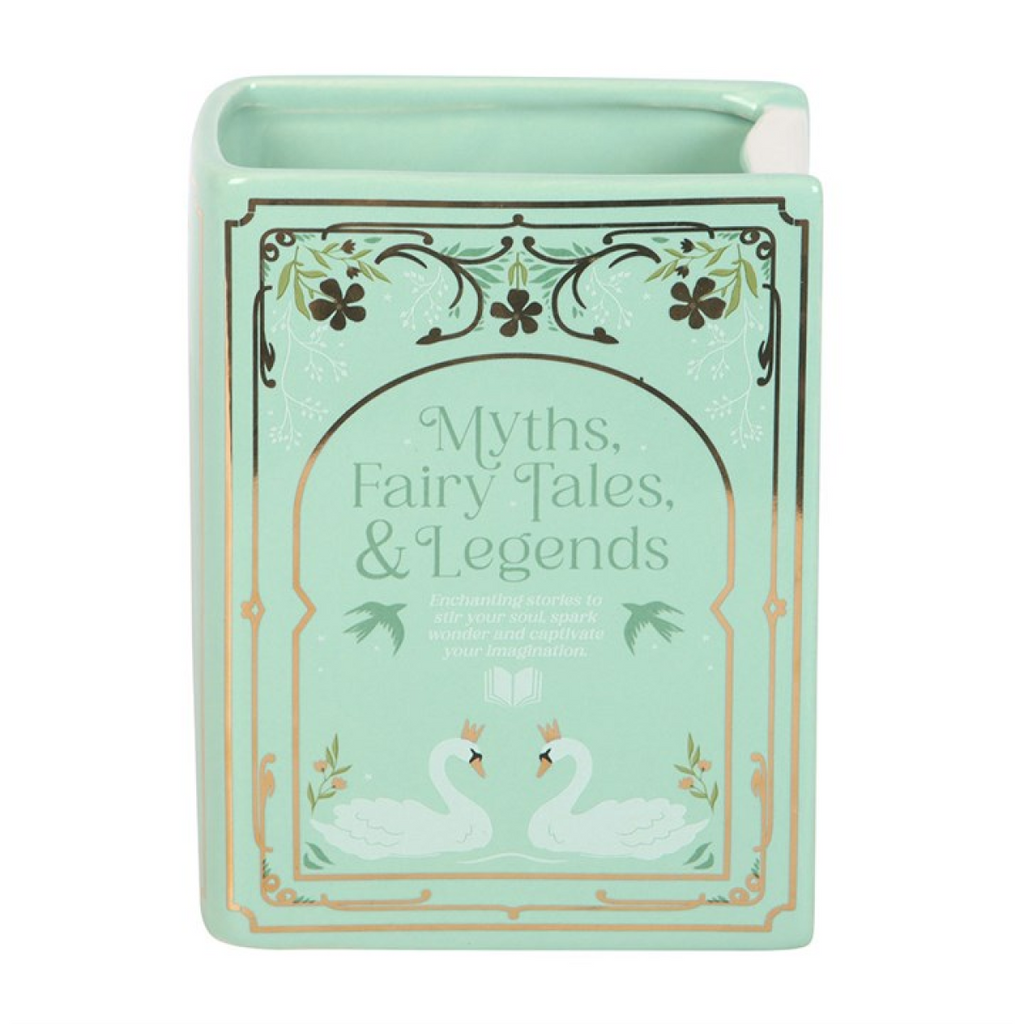 Myths, Fairy Tales & Legends Book Shaped Green Vase