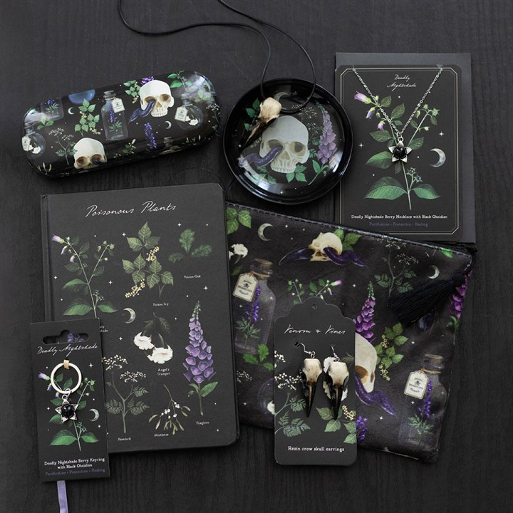 Venom & Vines Print Makeup Bag