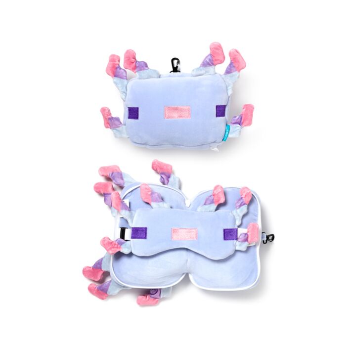 Minecraft Axolotl - Relaxeazzz Travel Pillow & Eye Mask