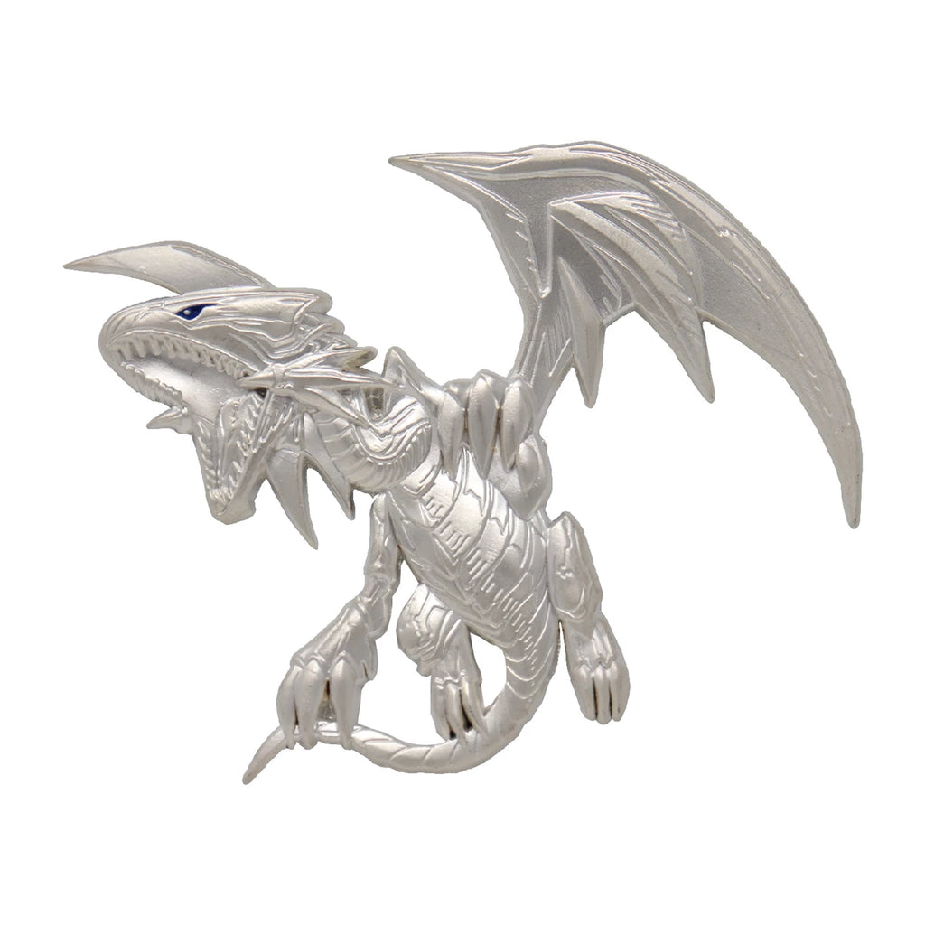 Yu-Gi-Oh! Limited Edition Blue Eyes White Dragon Silver Plated XL Premium Pin Badge