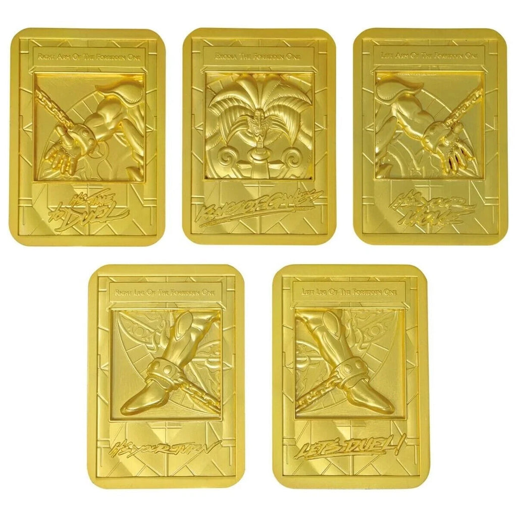 Yu-Gi-Oh! Limited Edition 24k Gold Exodia The Forbidden One Ingot Set