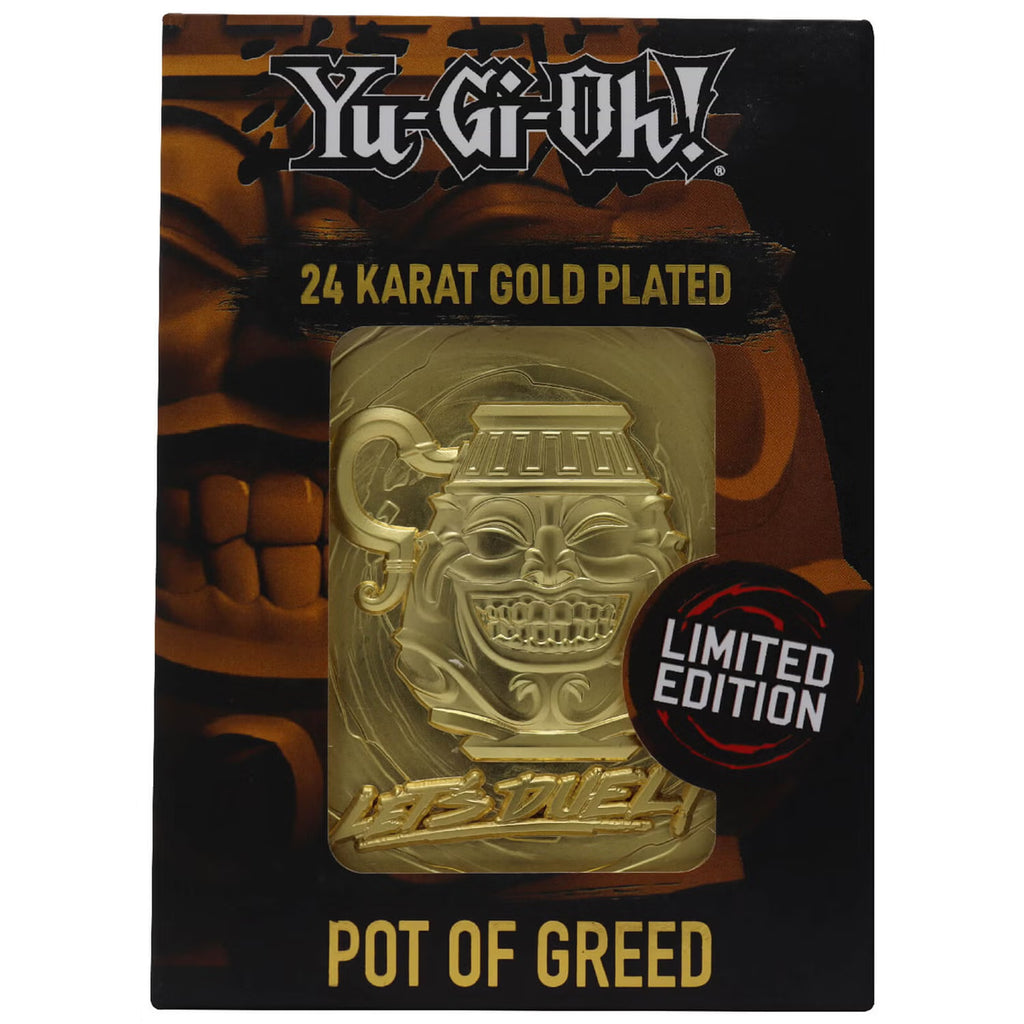 Yu-Gi-Oh! Limited Edition Pot Of Greed 24k Gold Plated Card