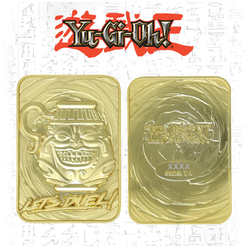 Yu-Gi-Oh! Limited Edition Pot Of Greed 24k Gold Plated Card