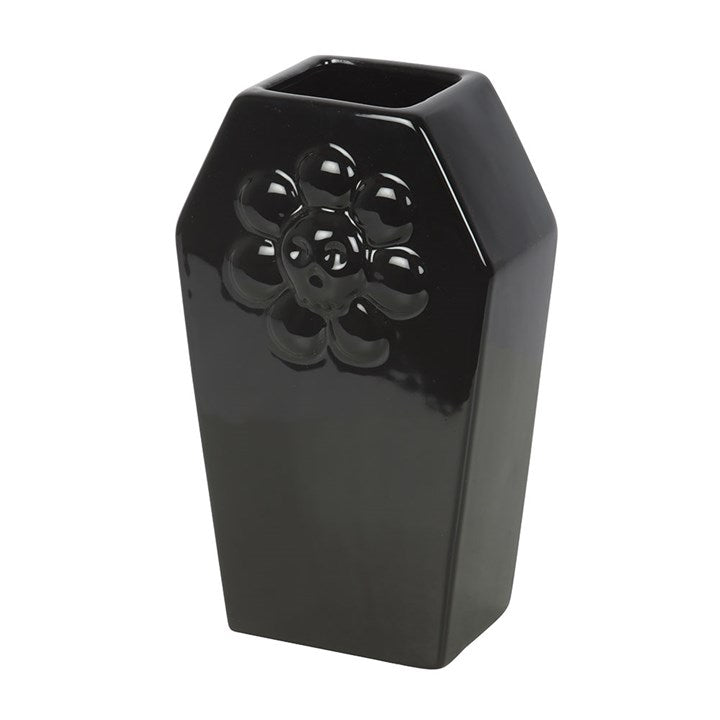 Coffin Shaped Black Flower Vase