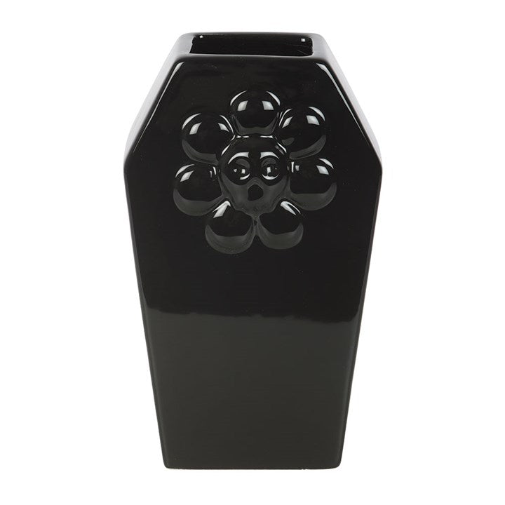 Coffin Shaped Black Flower Vase