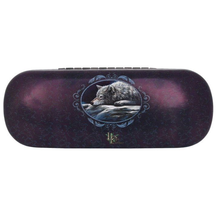 Quiet Reflection Wolf Glasses Case with Cloth