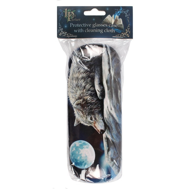 Quiet Reflection Wolf Glasses Case with Cloth