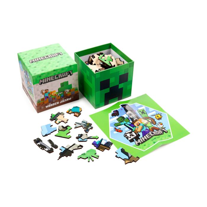 Minecraft - 130pc Wooden Jigsaw Puzzle
