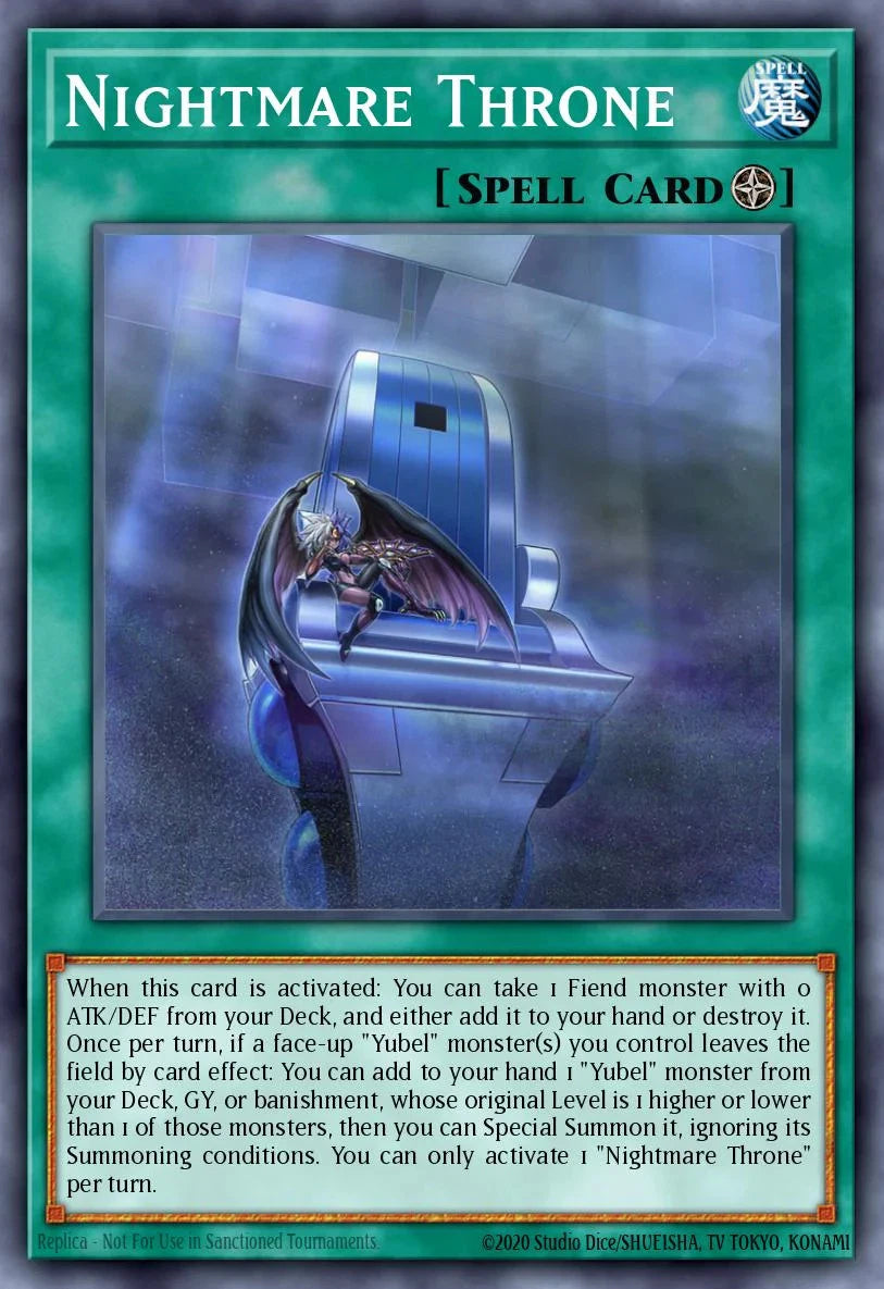 Yu-Gi-Oh!  MP25-EN072 Nightmare Throne - Prismatic Secret Rare