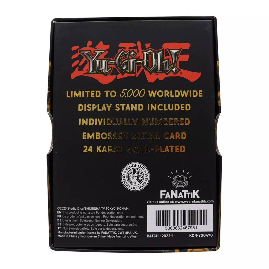 Yu-Gi-Oh! Limited Edition 24k Gold Plated Dark Paladin Card
