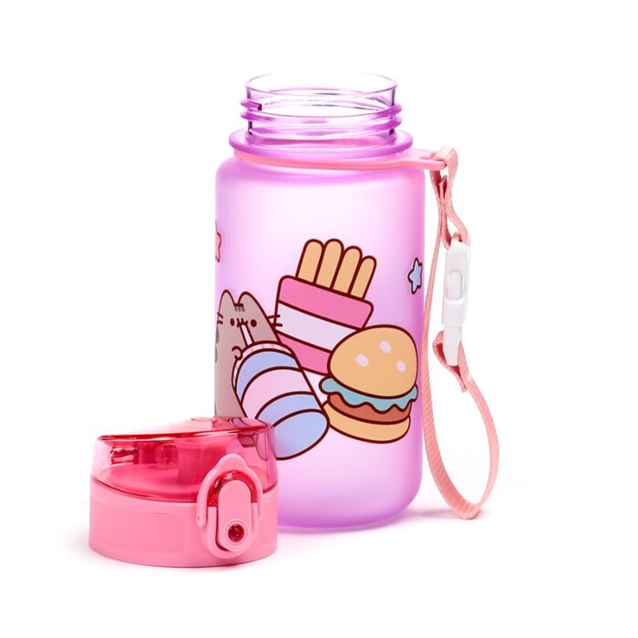 Pusheen the Cat Foodie - 350ml Shatterproof Pop Top Children's Water Bottle