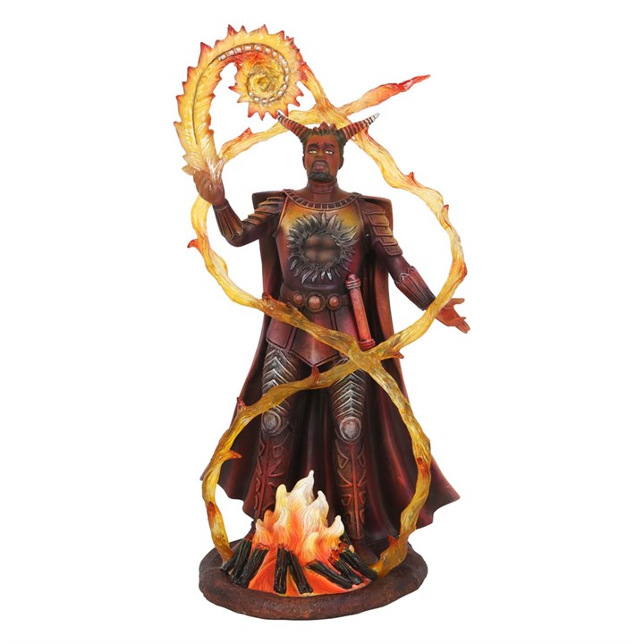 Anne Stokes Fire Elemental Wizard Figurine