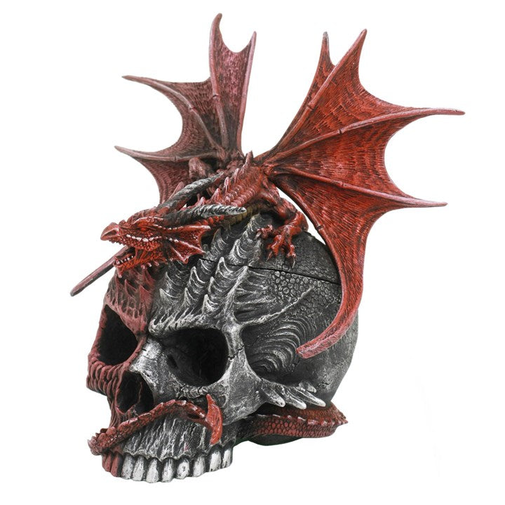 Serpent Infection Lidded Skull Ornament