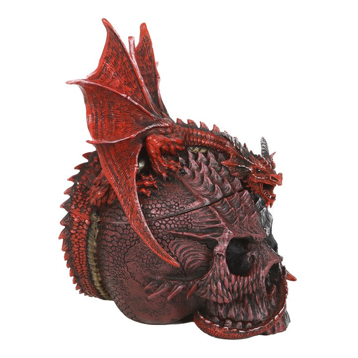 Serpent Infection Lidded Skull Ornament
