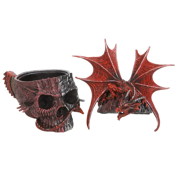 Serpent Infection Lidded Skull Ornament