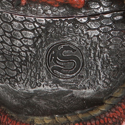 Serpent Infection Lidded Skull Ornament