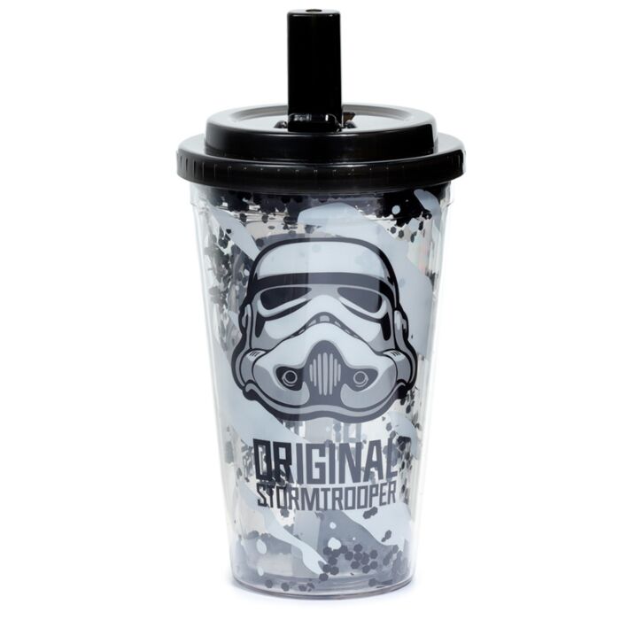 The Original Stormtrooper - Shatter Resistant Double Walled Cup with Lid and Straw 500ml
