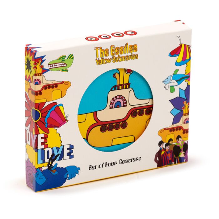 The Beatles Yellow Submarine - Set of 4 Cork Novelty Coasters