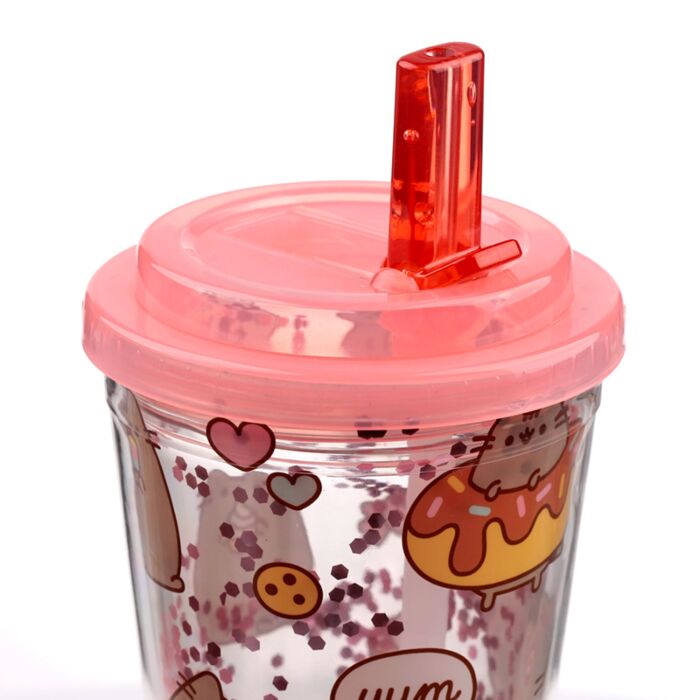 Pusheen - Foodie - Shatterproof Double Walled Cup with Lid and Straw 500ml