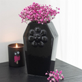 Coffin Shaped Black Flower Vase