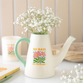 No Rain, No Flowers Ceramic Watering Can Vase 600ml