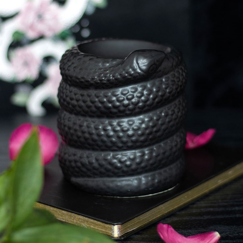 Serpentine Ceramic Oil Burner and Wax Warmer