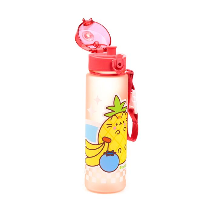 Pusheen the Cat - Fruits - 600ml Shatterproof Pop Top Water Bottle - 600ml