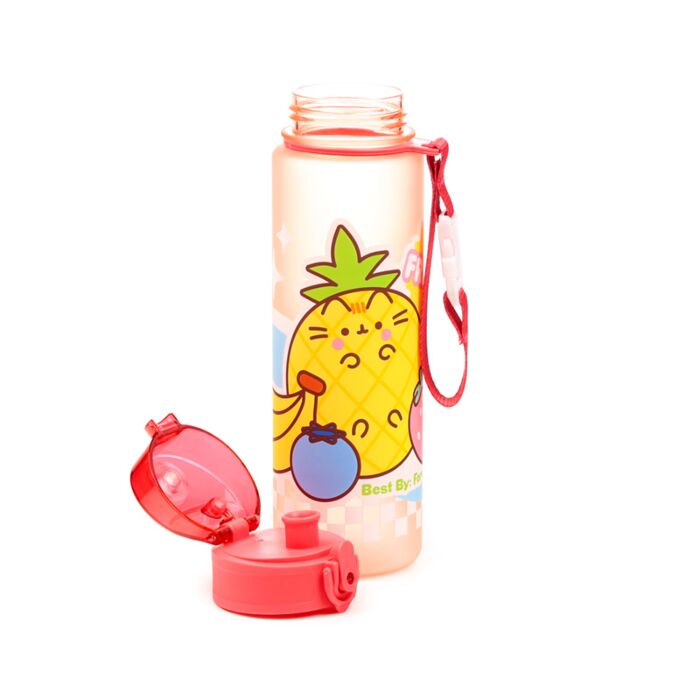 Pusheen the Cat - Fruits - 600ml Shatterproof Pop Top Water Bottle - 600ml