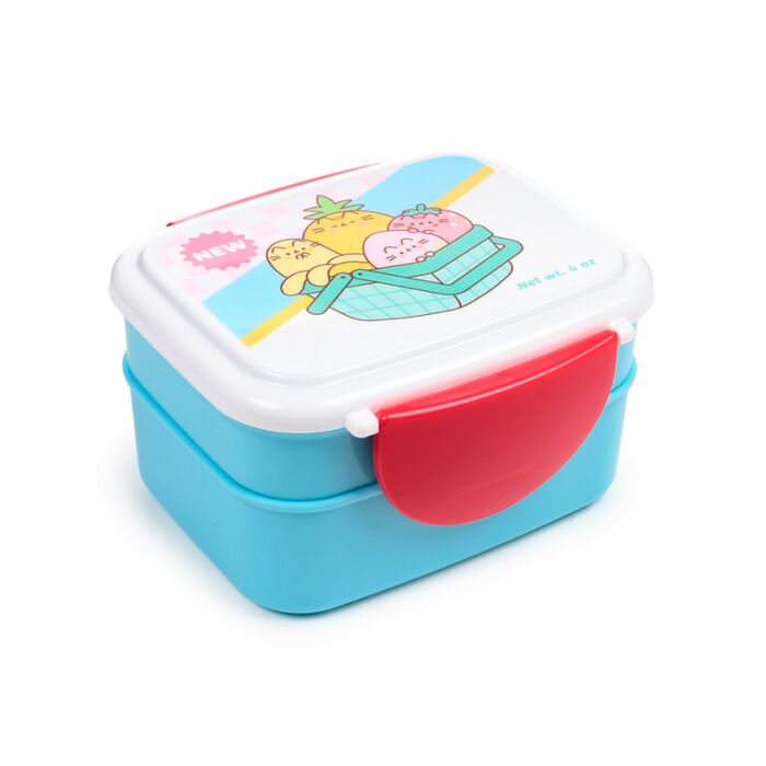Pusheen the Cat Fruits - Bento Clip Lock Lunch Box with Cutlery