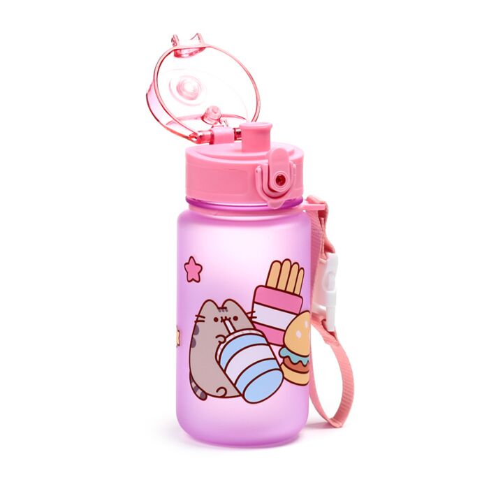 Pusheen the Cat Foodie - 350ml Shatterproof Pop Top Children's Water Bottle