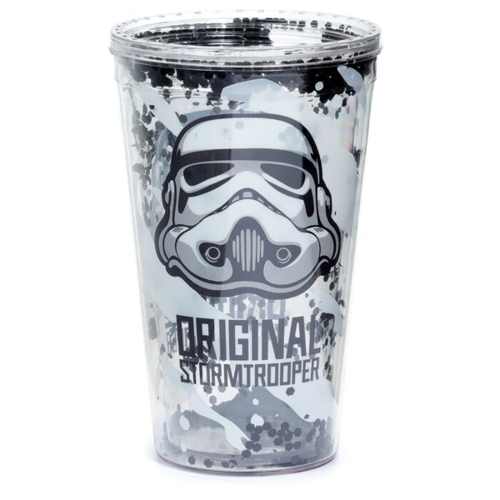 The Original Stormtrooper - Shatter Resistant Double Walled Cup with Lid and Straw 500ml